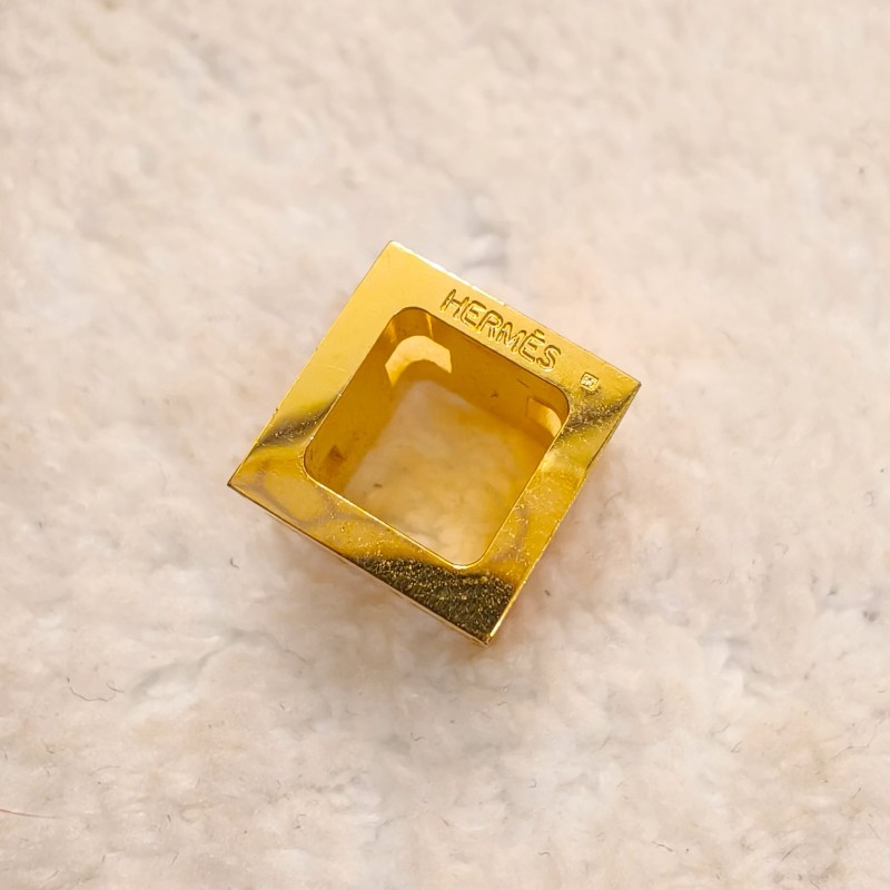 H家Cage D’H 項鍊方塊橘色金鏈-9
