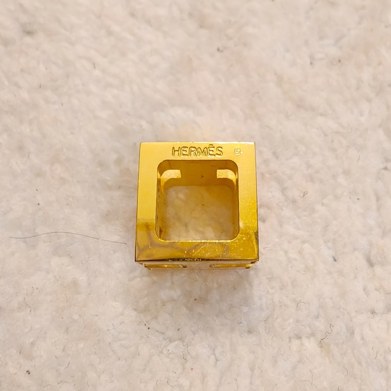 H家Cage D’H 項鍊方塊橘色金鏈-10
