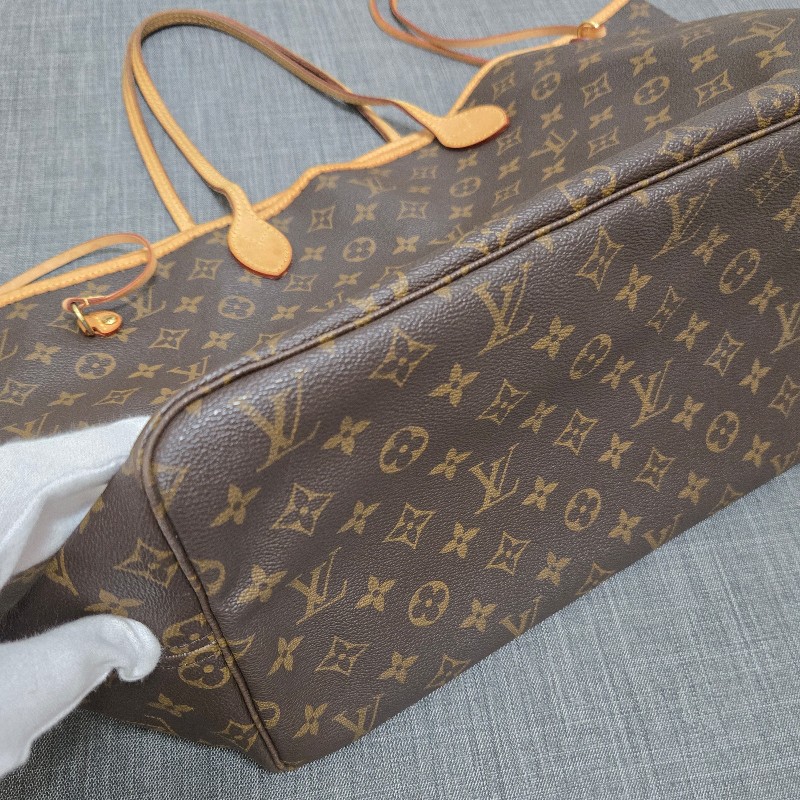 LV neverfull GM 原花 老花 托特包 媽媽包 肩背包-17