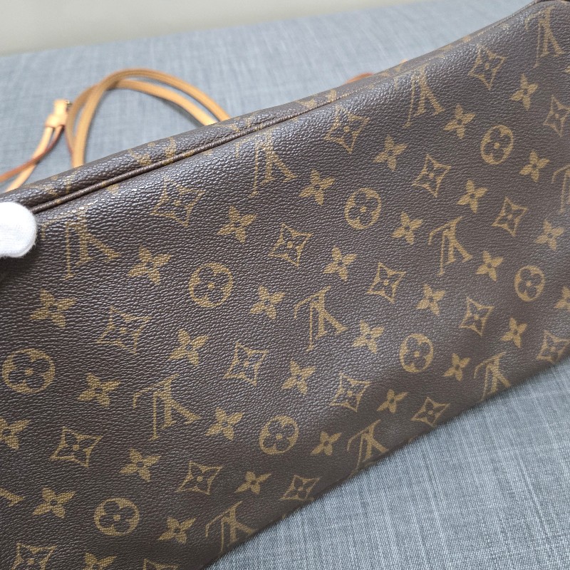 LV neverfull GM 原花 老花 托特包 媽媽包 肩背包-18