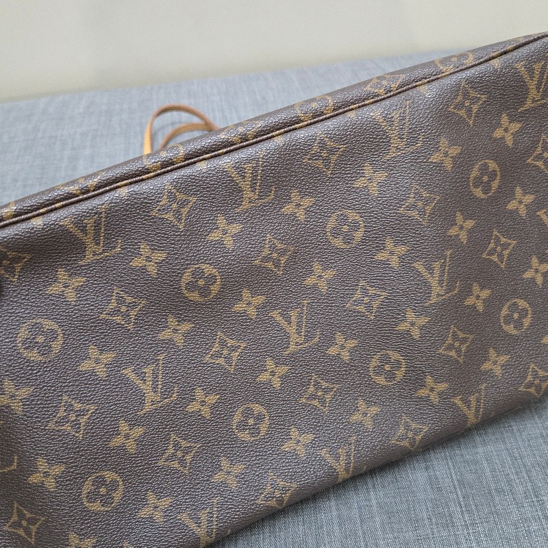 LV neverfull GM 原花 老花 托特包 媽媽包 肩背包-19