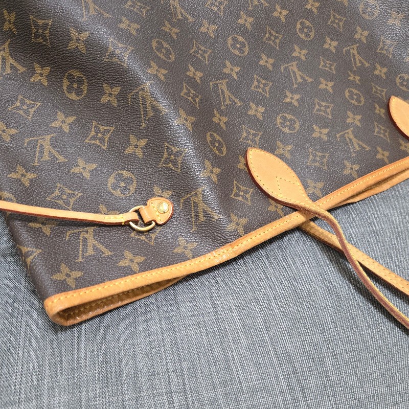 LV neverfull GM 原花 老花 托特包 媽媽包 肩背包-28