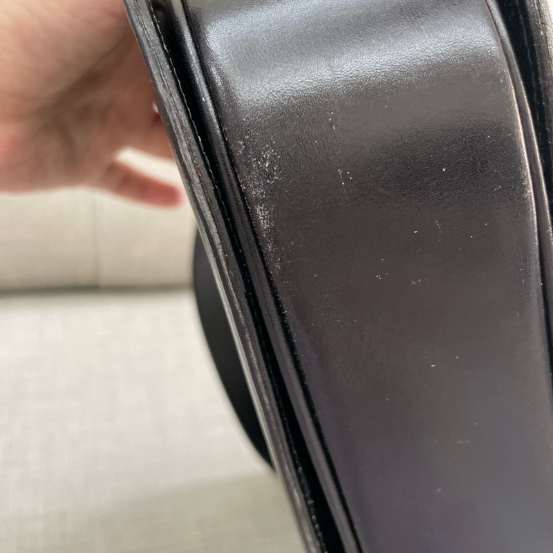 保存良好Celine vintage馬車金具BOX翻蓋包/肩斜背-30