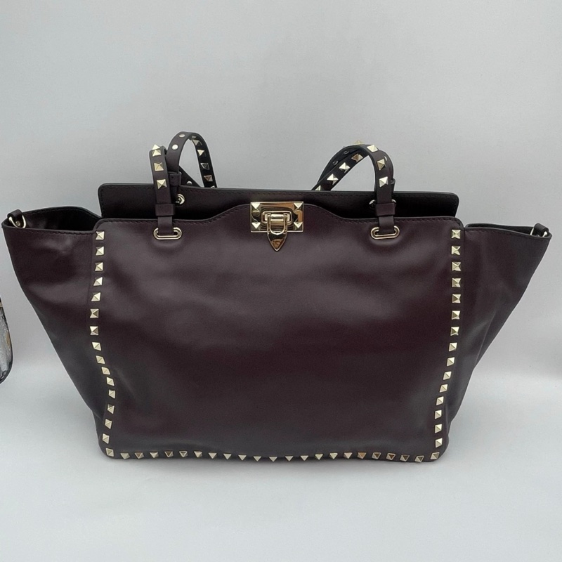 單肩包 手提袋Valentino Garavani Rockstud Tote shoulder bag Leather Origin Italy-0