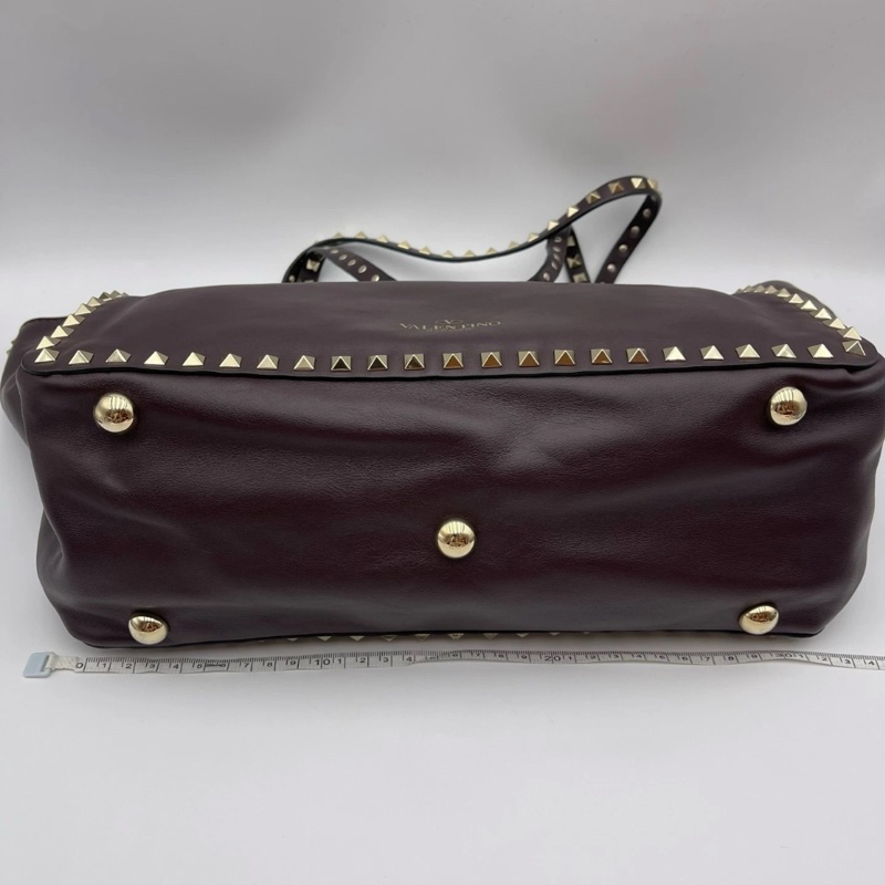 單肩包 手提袋Valentino Garavani Rockstud Tote shoulder bag Leather Origin Italy-5