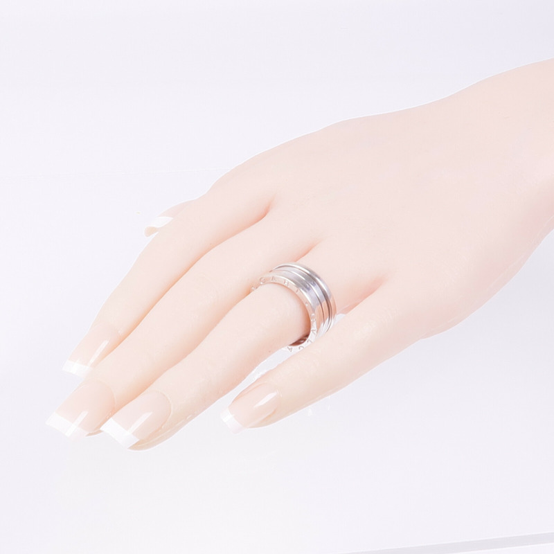 BVLGARI 18K白金B-Zero1 Ring戒指Bvlgari#58/US#8-8