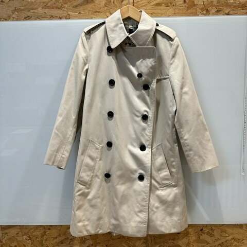 【美收精品】BURBERRY 米色風衣外套 4-117【隔月月中將轉賣至日本 上架期限30天】