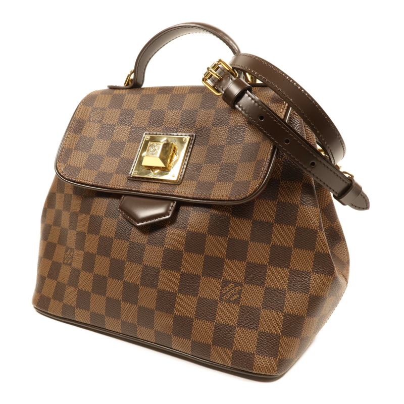 LOUIS VUITTON Damier Bergamo PM金扣手挽肩背兩用袋-2