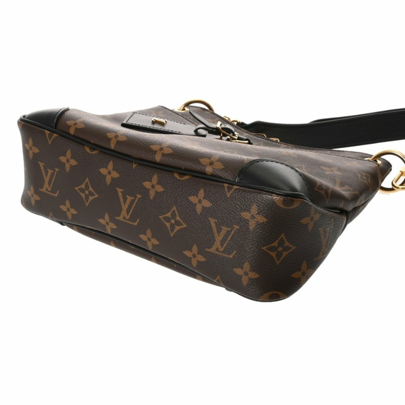LOUIS VUITTON Monogram Odeon NM PM 棕色/黑色 M45353 女士帆布單肩包-6