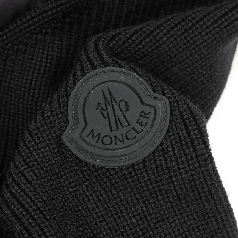 MONCLER 連帽羽絨外套 9B00007 尼龍羊毛黑 3XL 號 二手男款-4