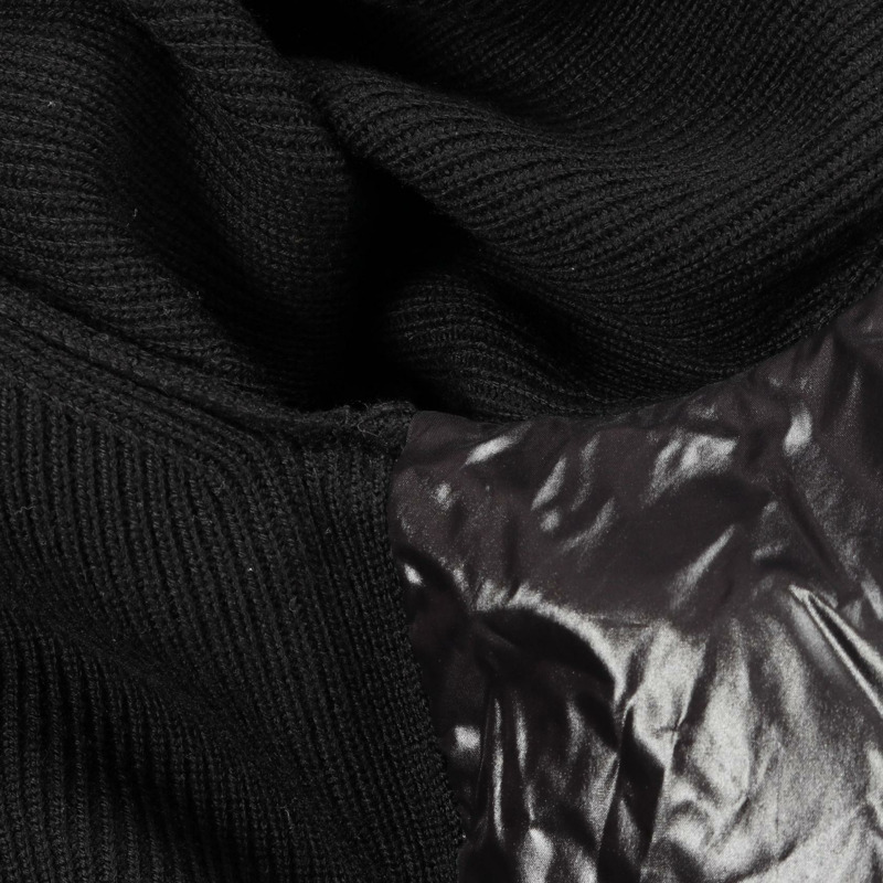 MONCLER 連帽羽絨外套 9B00007 尼龍羊毛黑 3XL 號 二手男款-7