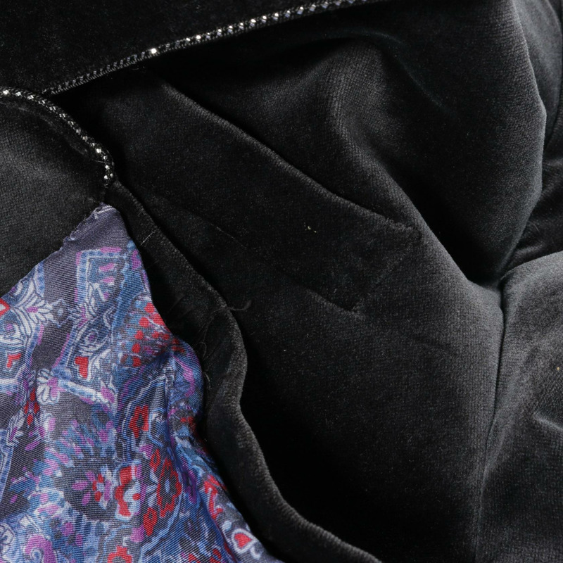 ETRO Velor 天鵝絨修身外套 棉質 黑色 56 碼 二手男式-7