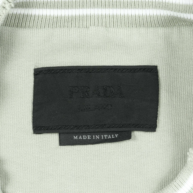 PRADA 標誌套頭衫運動衫 棉質 綠色 針織衫 S 碼 二手 男士-2