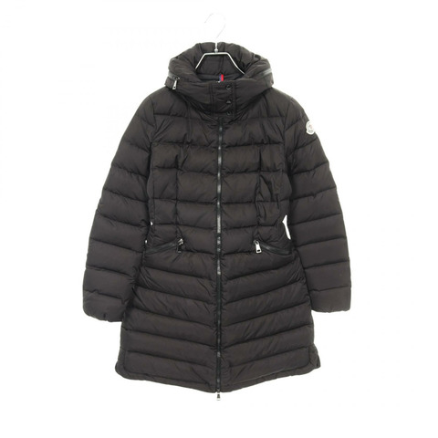 MONCLER FLAMMETTE 羽絨衣帶帽尼龍黑色 0 碼二手女款
