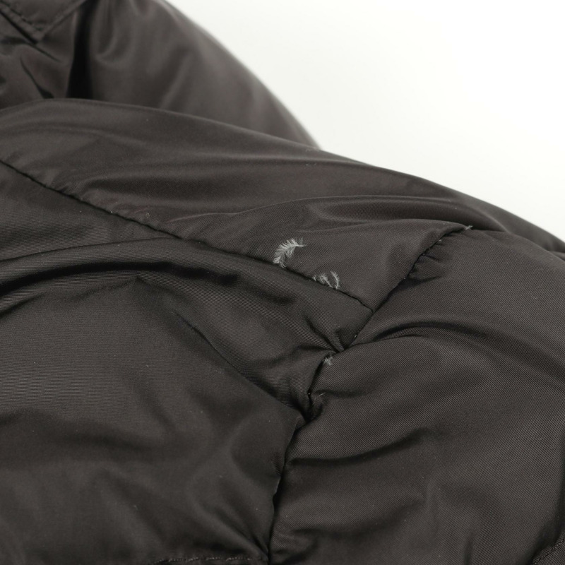 MONCLER FLAMMETTE 羽絨衣帶帽尼龍黑色 0 碼二手女款-7