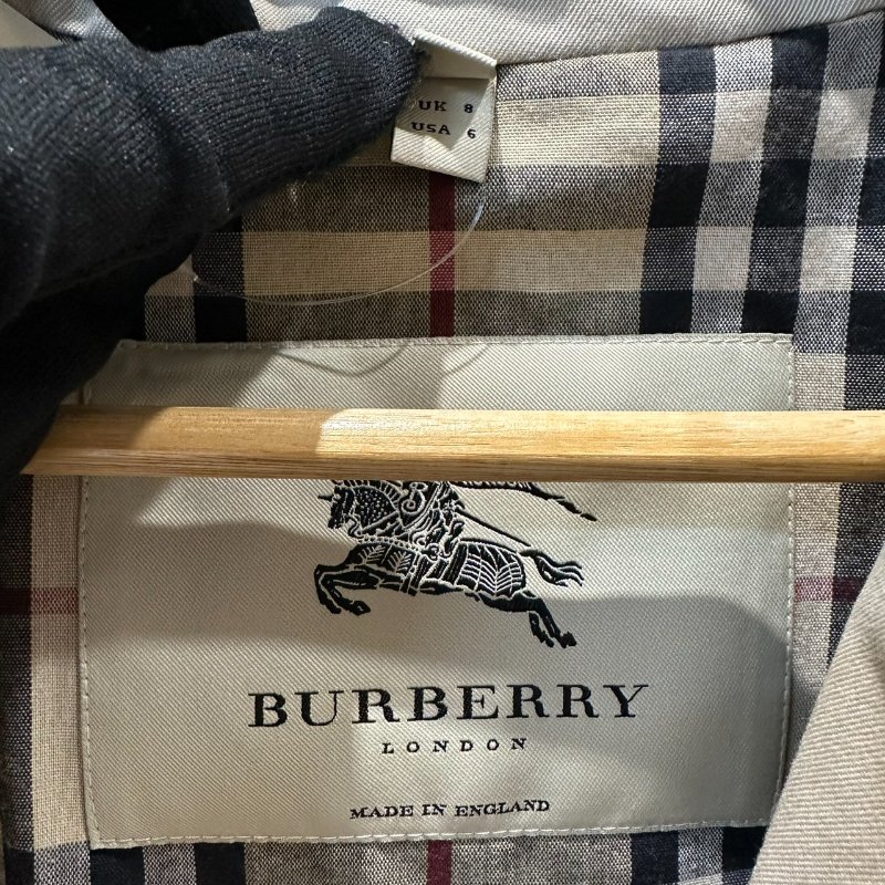 【美收精品】BURBERRY 米色風衣外套 4-138【隔月月中將轉賣至日本 上架期限30天】-2