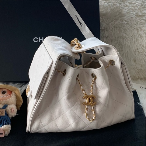【 配件：帶票大全套 💕】Chanel 25s 25bag 腋下 hobo 流浪包 小號 白金單肩斜挎包