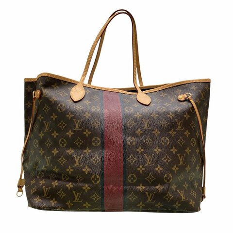 LOUIS VUITTON 路易威登 MONOGRAM NEVERFULL GM PVC托特包 棕色