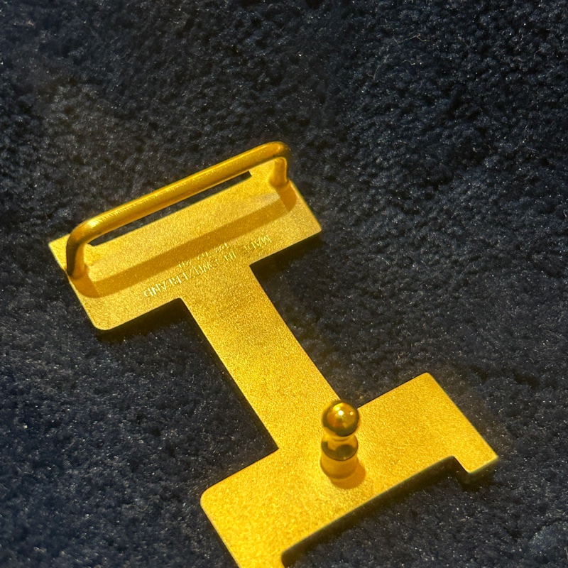 HERMES 大象灰金扣皮帶 (無配件)-13