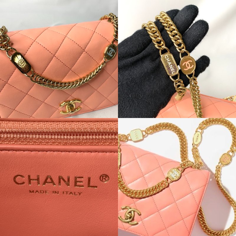 CHANEL mini金屬琺瑯手提鏈帶包-7