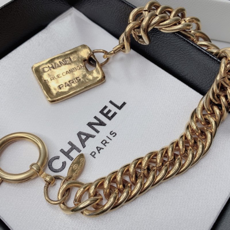 Chanel vintage Cambon軍牌手鍊-7