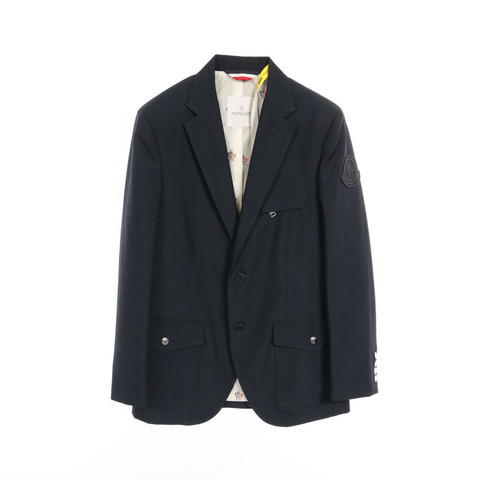 MONCLER GENIUS 2 MONCLER 1952 CREIL 修身外套 羊毛聚酯纖維 海軍藍 #1 二手男款