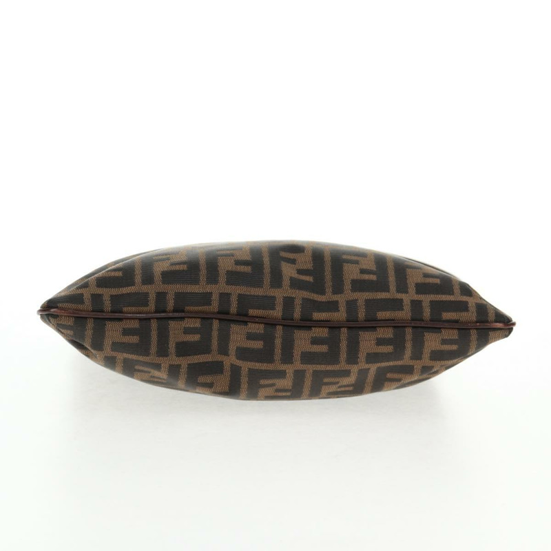 【日本直送】FENDI Zucca 帆布單肩包 黑棕色 正品 143776V-4