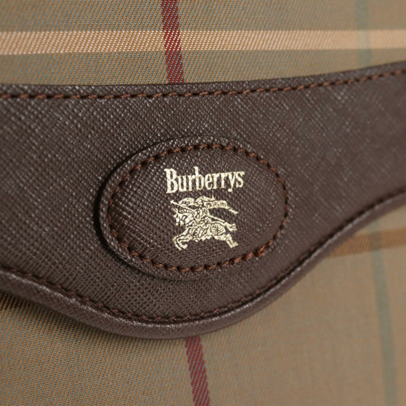 【日本直送】Burberrys Nova 格紋肩背包 帆布 米色金色 正品 ep10808V-16