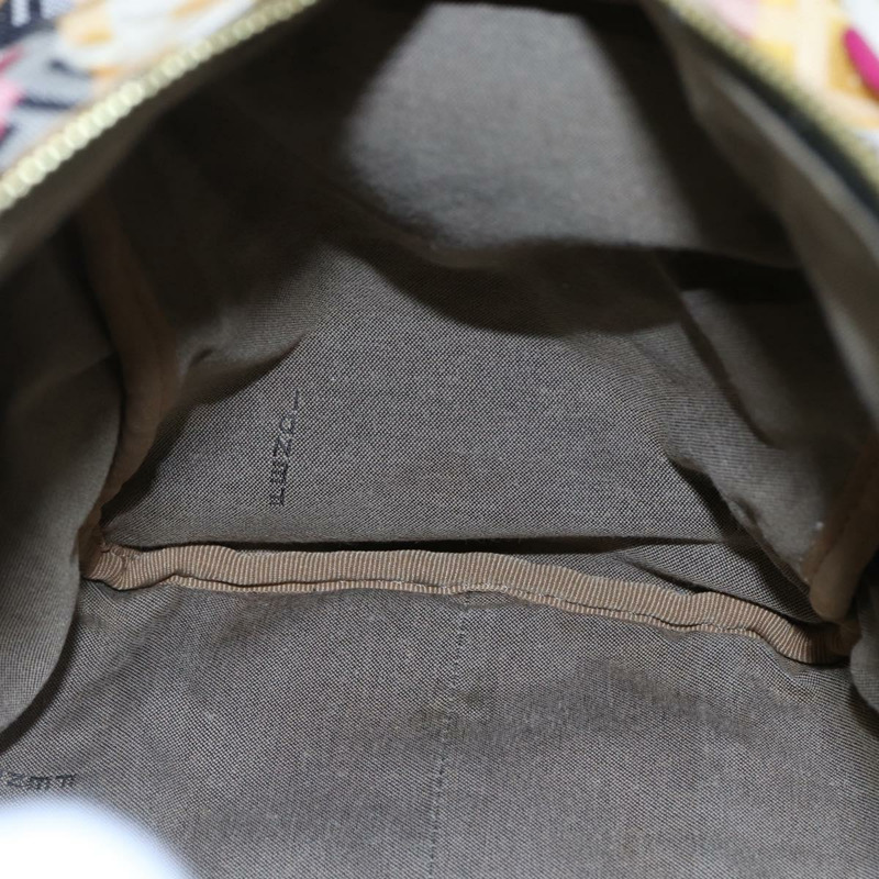 【日本直送】FENDI Zucchino 帆布波士頓包 米色金色 正品 128920V-22