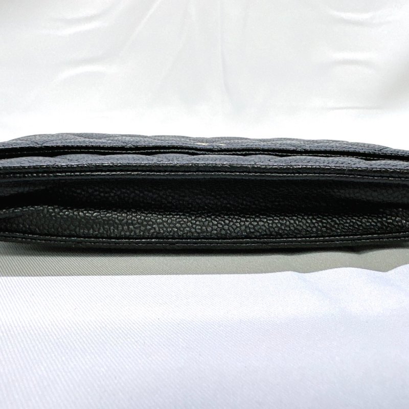 CHANEL WOC 黑金荔枝牛鏈帶包-10