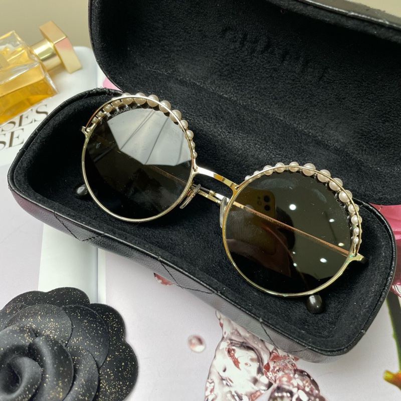 Chanel 白色珍珠系列 太陽墨镜-0