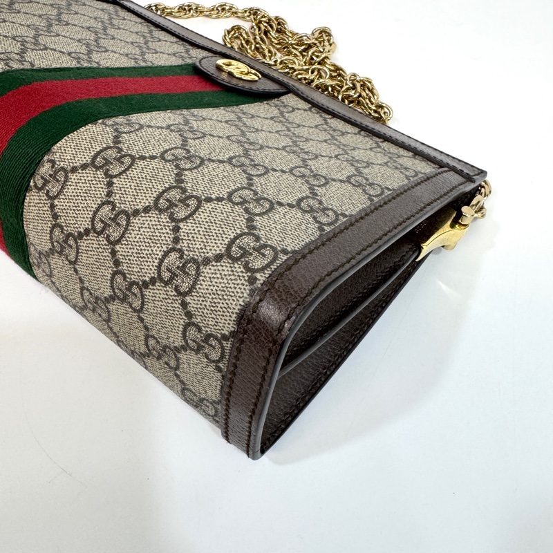 GUCCI 原花ophidia系列磁吸金鍊孫芸芸包503877-9