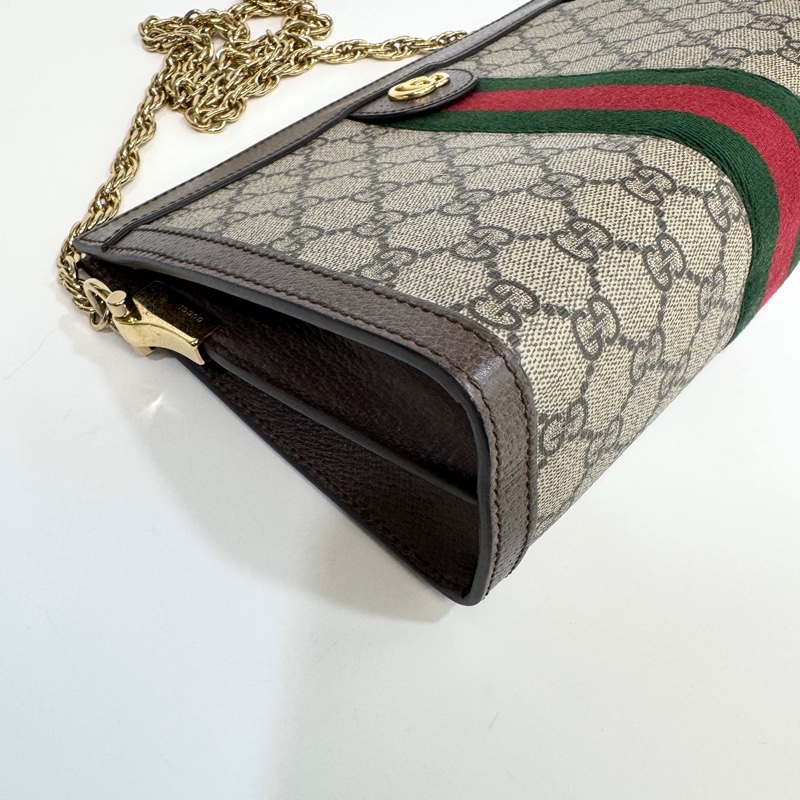GUCCI 原花ophidia系列磁吸金鍊孫芸芸包503877-10