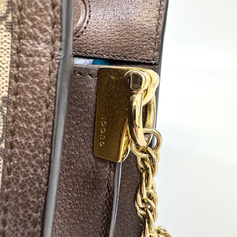 GUCCI 原花ophidia系列磁吸金鍊孫芸芸包503877-12