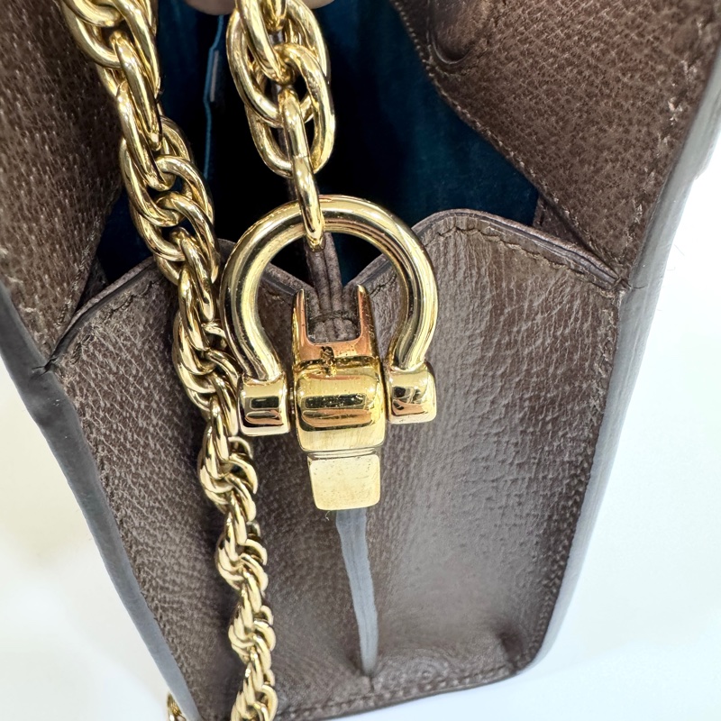 GUCCI 原花ophidia系列磁吸金鍊孫芸芸包503877-14