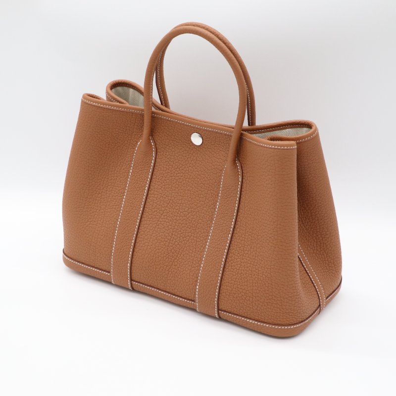 9 月新鮮票剛離櫃🌟不需配貨原價直出 🌟【全新品🌟大全配】Hermès 愛馬仕 Garden Party 30 花園 30 金棕色 牛皮 托特包 單肩包 K 刻-2