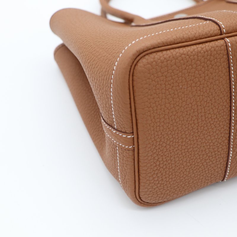 9 月新鮮票剛離櫃🌟不需配貨原價直出 🌟【全新品🌟大全配】Hermès 愛馬仕 Garden Party 30 花園 30 金棕色 牛皮 托特包 單肩包 K 刻-11