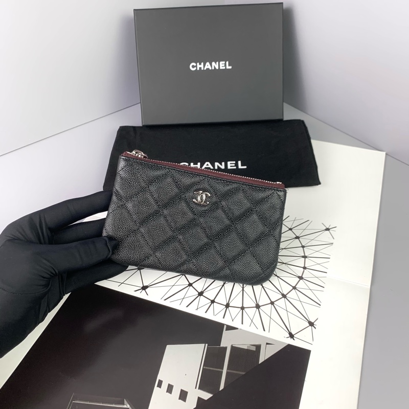 ◻️Chanel經典荔枝皮一字零錢包(晶片款)-1