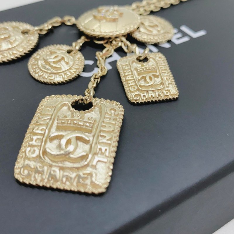 CHANEL 全新21新款金屬吊墜項鏈-3