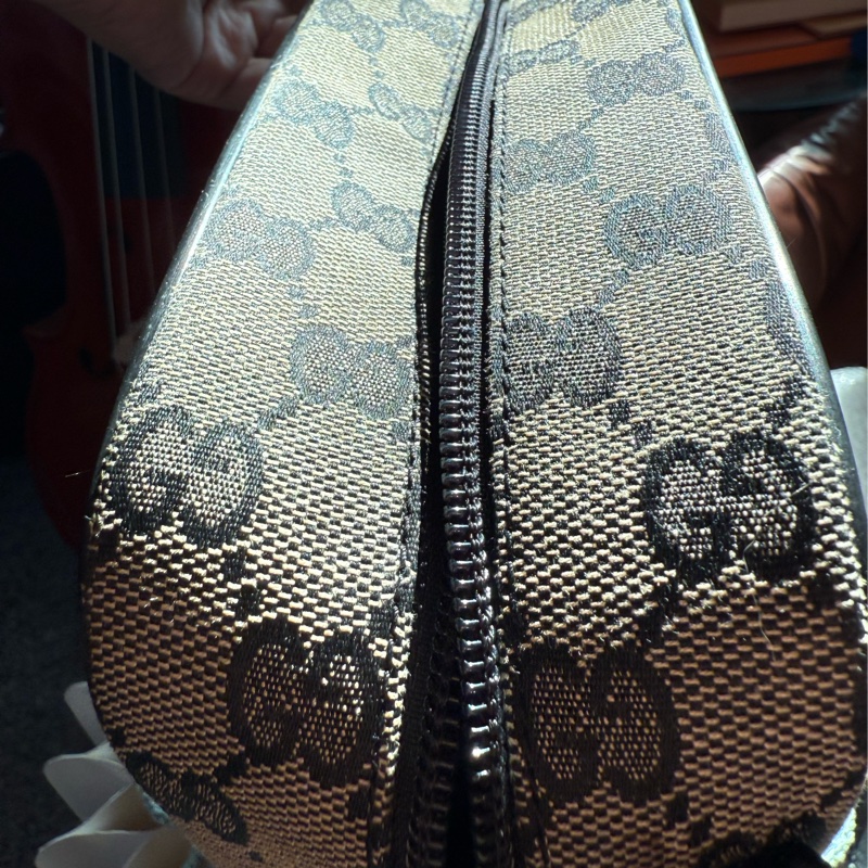 🌸 GUCCI 經典 GG Supreme 帆布斜背包|男女皆適用|二手經典精品-19