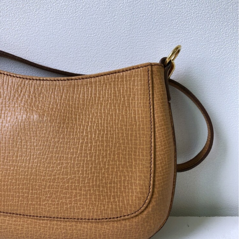 LOEWE 駝色 標誌迷你肩背包-7
