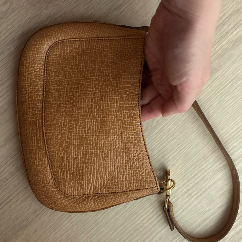 LOEWE 駝色 標誌迷你肩背包-8