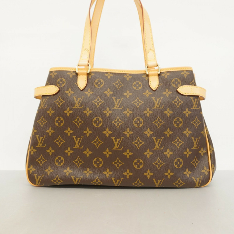 Louis Vuitton Monogram Batignolles 橫式托特包 M51154 棕色 女款-8