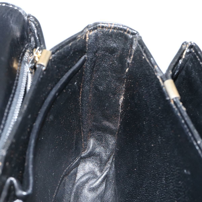 【日本直送】CELINE 馬車肩背包 皮革 黑金 正品 142808-18