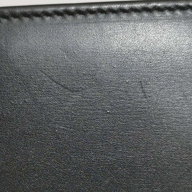 Saint Laurent 牛皮純色字母logo拉鍊錢包-8