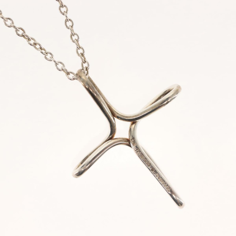【日本直送】蒂芬妮 (TIFFANY&Co.) 開口十字架項鍊 Ag925 銀 正品 143848-2