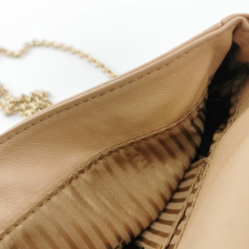 Fendi 牛皮純色斜挎包單肩包-11