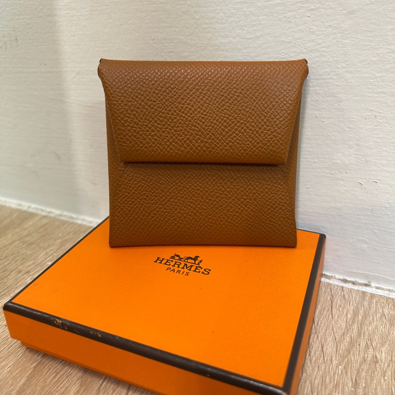 Hermes 37金駝Epsom Bastia方形零錢包-0