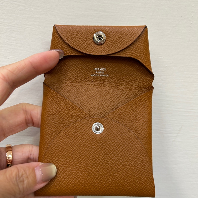 Hermes 37金駝Epsom Bastia方形零錢包-5