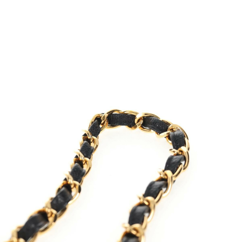 【日本直送】香奈兒 Matelasse Diana 鏈條單肩包 魚子醬色 黑色 CC 正品 140126SM-14